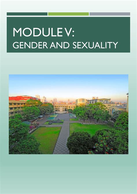 Gender & Sex Modules .